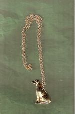 Rhodesian Ridgeback Gold Plated Necklace Pendant with 20" Chain Jewelry*