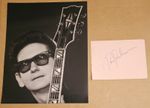 Roy Orbison Genuine Signed Album Page. Pretty Woman. Crying. Only The Lonely.