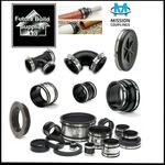 Flexible Rubber Reducer Coupling Adaptor Pipe Connector Fish Pond or Plumbing