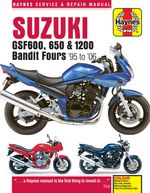 Suzuki GSF600, 650 & 1200 Bandit Fours (1995-2006) Haynes Repair Manual