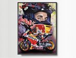 MARC MARQUEZ MotoGP A3 print from painting by Greg Tillett poster Wall art