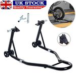Heavy Duty Rear Motorcycle Paddock Stand Black Motorbike Stand Free Bobbin UK