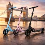 Kids Electric Folding Scooter 150W 2 Speed Adjustable Handlebar Ages 6 to 15