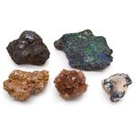Rare Mineral Specimens Pack of 5 Mix 3 Natural Crystal Collectable Gift