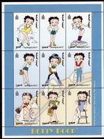 [OOS] Mongolia #Mi2969-Mi2977 MNH M/S 1999 Betty Boop Dog [2369 YT2307-YT2315]