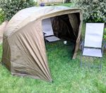 Fox EOS 1 Man Bivvy + Overwrap Complete Carp Fishing Shelter Excellent Condition
