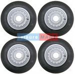 4 x 165R13C 96/94N 165x13 Inch Trailer Tyre on 4 Stud 5.5" PCD Ifor HB505 HB510