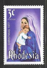 Rhodesia 1977 Christmas Stamp