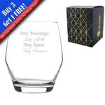 Personalised Engraved 370ml Ella Whisky Glass with Gift Box