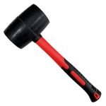 Rubber Mallet 32oz Paving Hammer Fibreglass Shaft Soft Rubber Grip Camping DIY