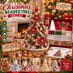 CHRISTMAS THEME CRAFT TREE SET CHRISTMAS TREE BEAD DECOR KIT BEGINNER FRIENDLY
