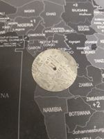 Muonionalusta Meteorite dial Natural Circular slice, Slight Abnormality