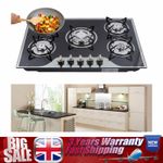 5 Burner Gas Stove Cast Iron Gas Hob Burner Cooker LPG NG gas Hob Cooktop UK
