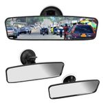 Car Rear View Mirror,Car Interior Suction Cup Rearview Mirror for Driving Test.