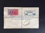 INDIA 1916 2a CALCUTTA REGISTERED LETTER ENV KASIANI PMK OVER