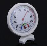 Analog Bell Thermometer Hygrometer Garden Greenhouse Outdoor Temp Humidity Gauge