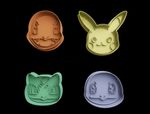Pokemon cookie cutters + insert, approx. 8cm