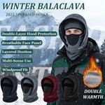 Winter Thermal  Neck Warmer Windproof Cycling Hat Fleece Balaclava Face Mask