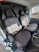 SEAT COVERS FOR VW Transporter T7  2+1 FULL ECO LEATHER with logos