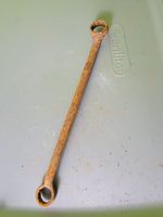 Vintage Antique Wrench Forged Steel Double Box End Tool Rusty