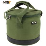 NGT Bait Bin Insulated Carp Fishing Collapsible Bucket For Boilies Pellets Large