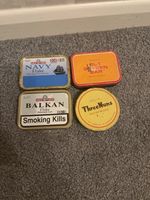 Wills Golden Bar & Bell's Three Nuns Vintage Metal Tobacco Tins Mixed Lot