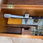 Shardlow Micrometers Ltd 1 DIV - 128MU 7.81 DIVS. - 1MM IIn Wooden Box