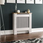 SALE Radiator Cover Small Modern Cabinet Shelf MDF Grill Guard Furniture White