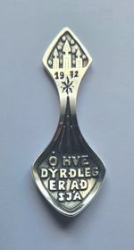 Vintage Sterling Silver JENS Iceland Handmade Spoon Designer Jens Peter Clausen 