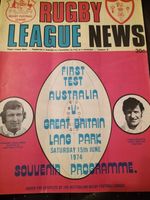 VINTAGE AUSTRALIA V GREAT BRITAIN 1ST TEST @ BRISBANE 15TH JUNE 1974