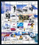 Australia / AAT • 2001 • Australians in the Antarctic Sheetlet • APTA Overprint