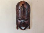 African Tribal Mask Hand Carved Traditional Wood Mask Carved Wooden Wall Mask