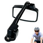 Bike Bicycle Cycling Riding Helmet Mount Rearview Rear View Mirror Eyeglasses