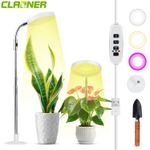 Full Spectrum LED Grow Light with Timer Dimmable 3 Colors for Houseplants Bonsai