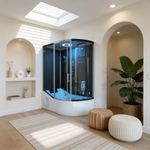 Steam Shower Whirlpool Bath Aquatech 1700 x 900 Cabin Room Cubicle UK Right Hand