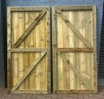 6FT DRIVEWAY GATES SUPER HEAVY DUTY TIMBER WOODEN MADE MEASURE TONGUE & GROOVE