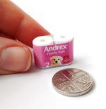 DOLLS HOUSE MINIATURE 1:12 * TOILET ROLL PACK * COMBINED P+P