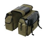 Bike Double Pannier Bags 30-40L Capacity Rear Seat Saddle Bag for Bicycle