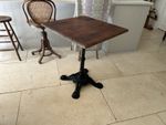 Pub Table With Cast Iron Base 62x 60 H74cm