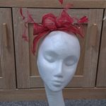 Rouge Red Fascinator with Crystal Beads BNWT Wedding Races