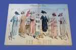 Complete 6 Lot 1913 Edwardian Fashion Plates Elegance de Paris Antique Litho’s