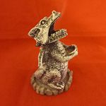 Gothic Smoking Dragon Incense Holder Figurine, Grey, Any Room Decor