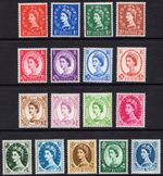 1960 -1967 Wilding Phosphor SG610 - SG618a Set of 17 Definitives  Unmounted Mint
