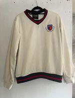 Gunn & Moore GM North Leeds Cricket Club Long Sleeve Sweater LB White Size S