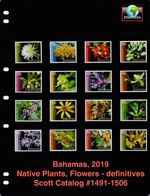 $45.65 Scott Value - 2019 BAHAMAS Flowers definitives Native CV MNH NH UMM