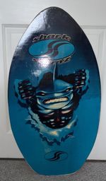 Vintage Shark Skimz Skim Wooden Board Surf