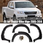 Wide Wheel Arches Fender Flares Body Kit For Toyota Hilux Vigo 2005-2014 Black