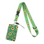 Summer Hot Style Sunflower Lanyard Adjustable Buckle Phone USB Badge Holder Hang