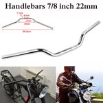 22mm 7/8'' inch Universal Motorcycle Drag Bar Handlebars Chrome For Honda Harley