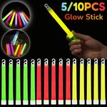 1/5/10PCS Glow Sticks Military Emergency Light Sticks Hook Outdoor Party